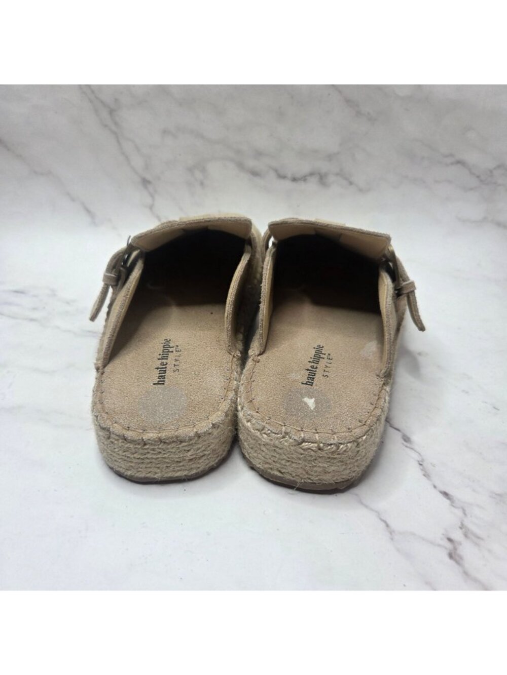 Haute Hippie Style Aria Suede Slip-On Clogs Espadrilles Flats Women's 10 - Picture 4 of 7